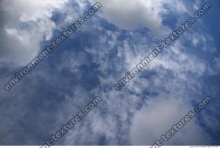 Photo Texture of Blue Clouded Clouds